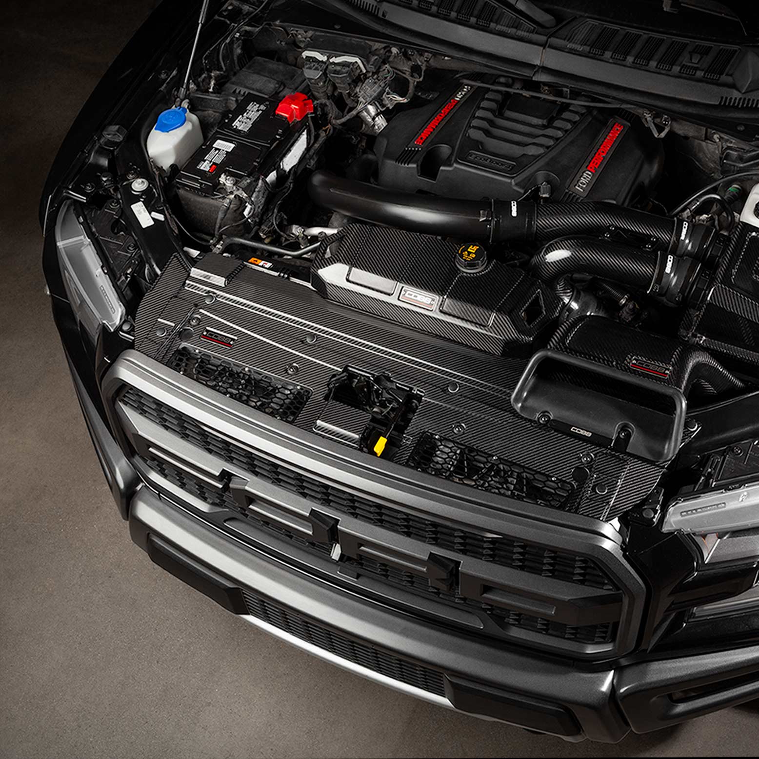 2017-2020 Ford F-150 Ecoboost Raptor Redline Carbon Fiber Radiator Shroud