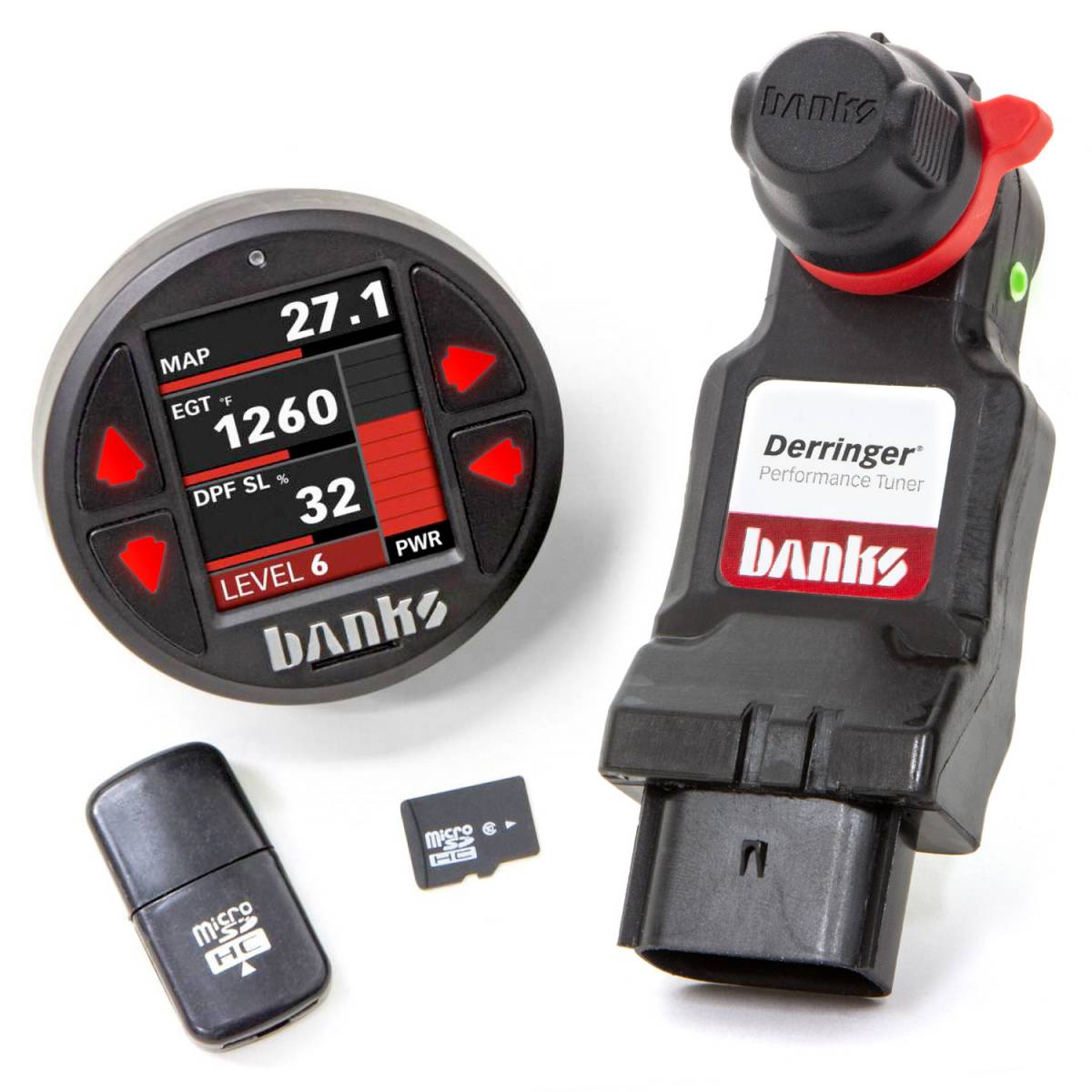 Derringer Tuner w/DataMonster includes ActiveSafety and Banks iDash 1.8 DataMonster for 14-18 Ram 1500 3.0L EcoDiesel and Grand Cherokee 3.0L EcoDiesel Banks Power
