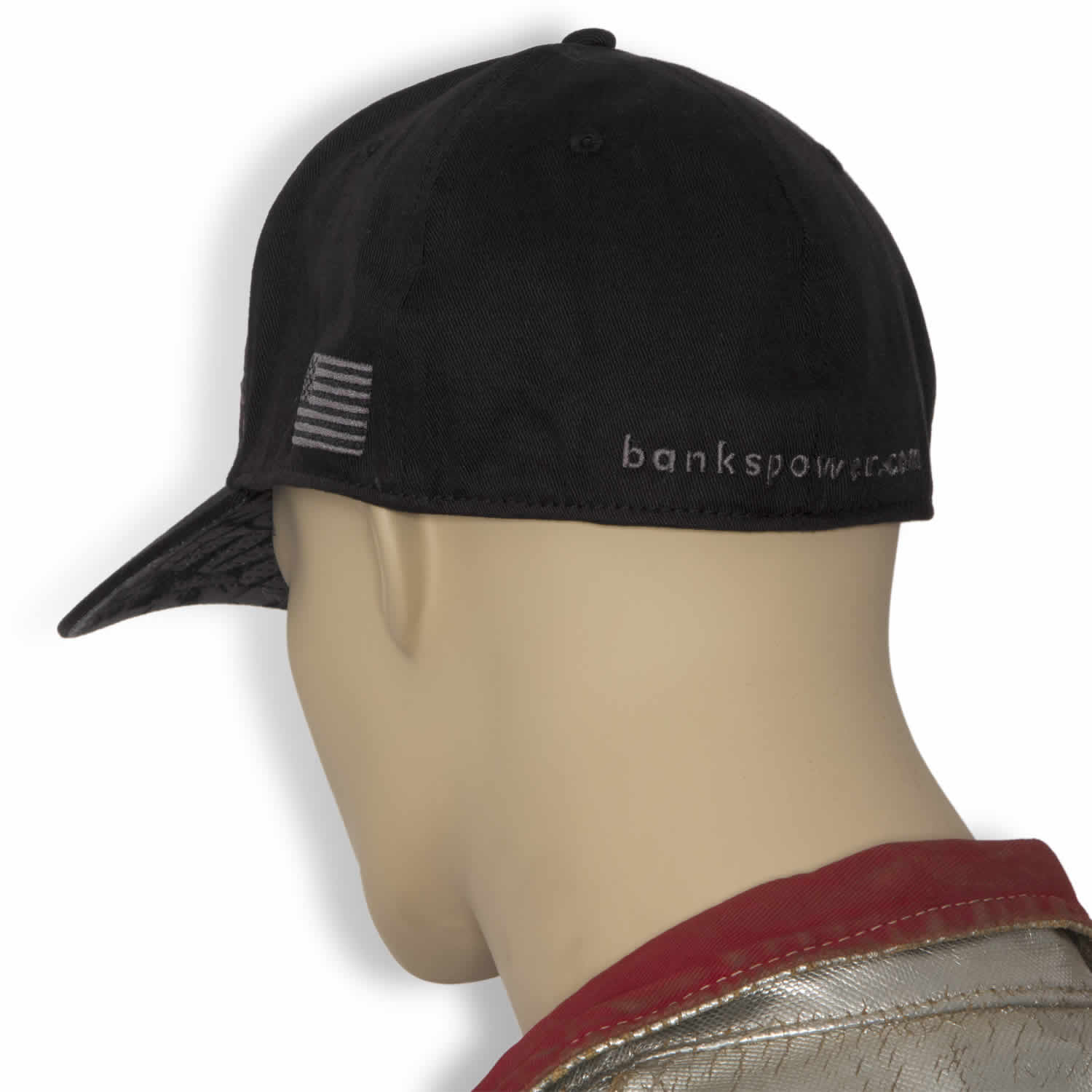 Power Hat Premium Fitted Black/Gray Curved Bill Flexible Fit Banks Power