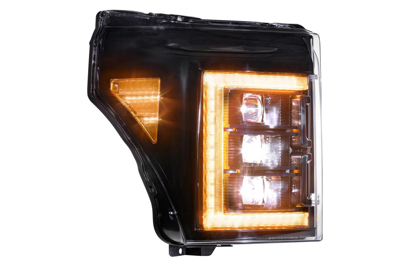 Morimoto XB LED Headlights: Ford Super Duty (11-16) (Pair - Amber DRL)