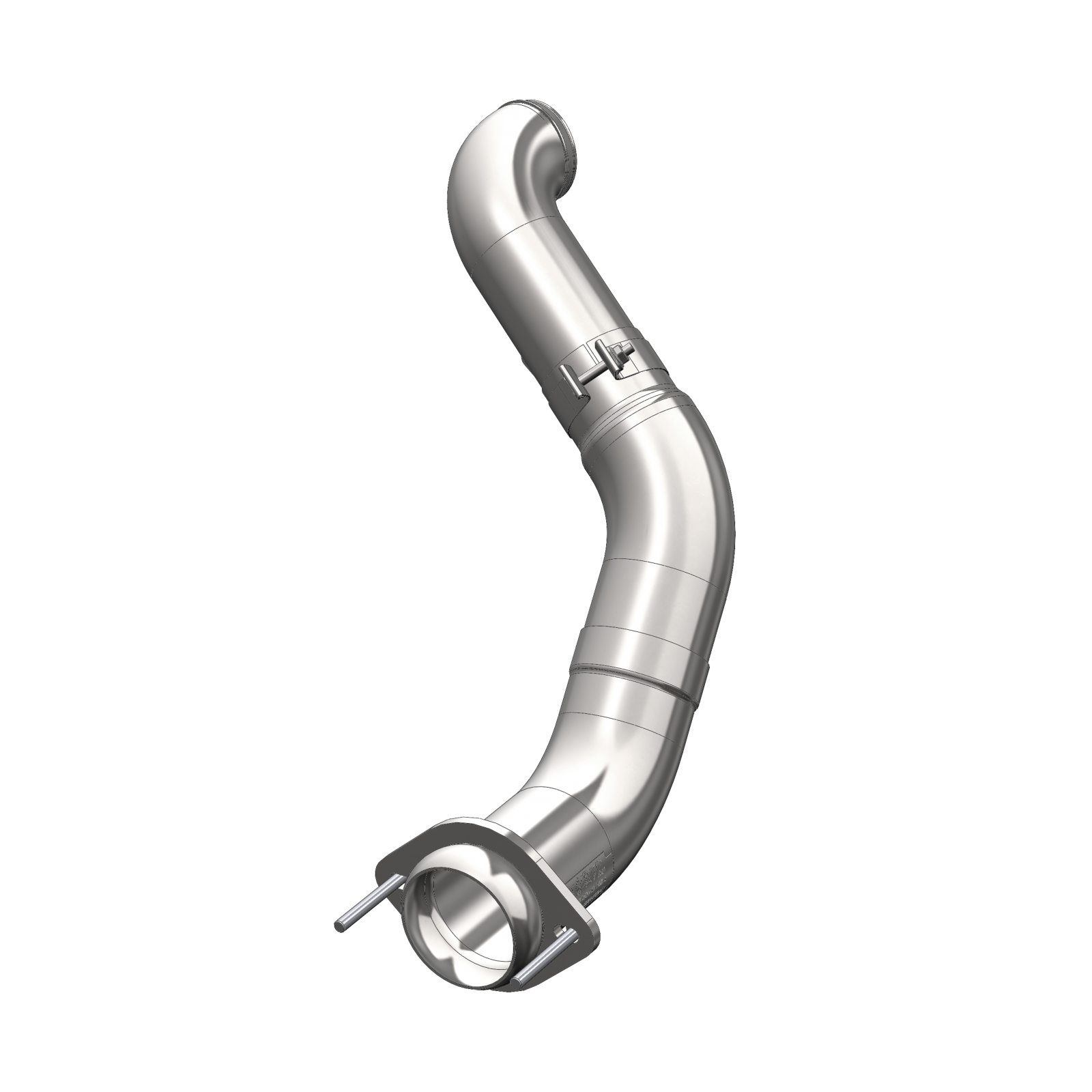 4 Inch Turbo Down Pipe For 11-15 Ford 6.7L Powerstroke Aluminized Steel EO Num. D-763-1 MBRP