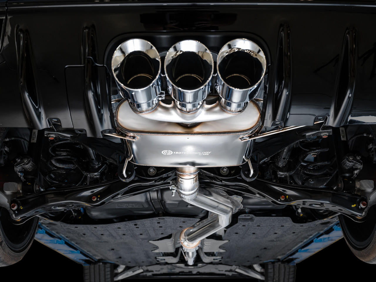 AWE Tuning AWE Touring Edition Exhaust for FL5 Civic Type R - Triple Chrome Silver Tips 3015-52287 