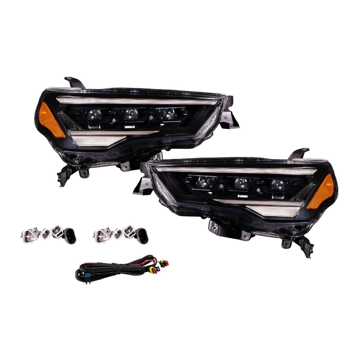 2014-2024 Toyota 4Runner Sequential LED Projector Headlights, Pair