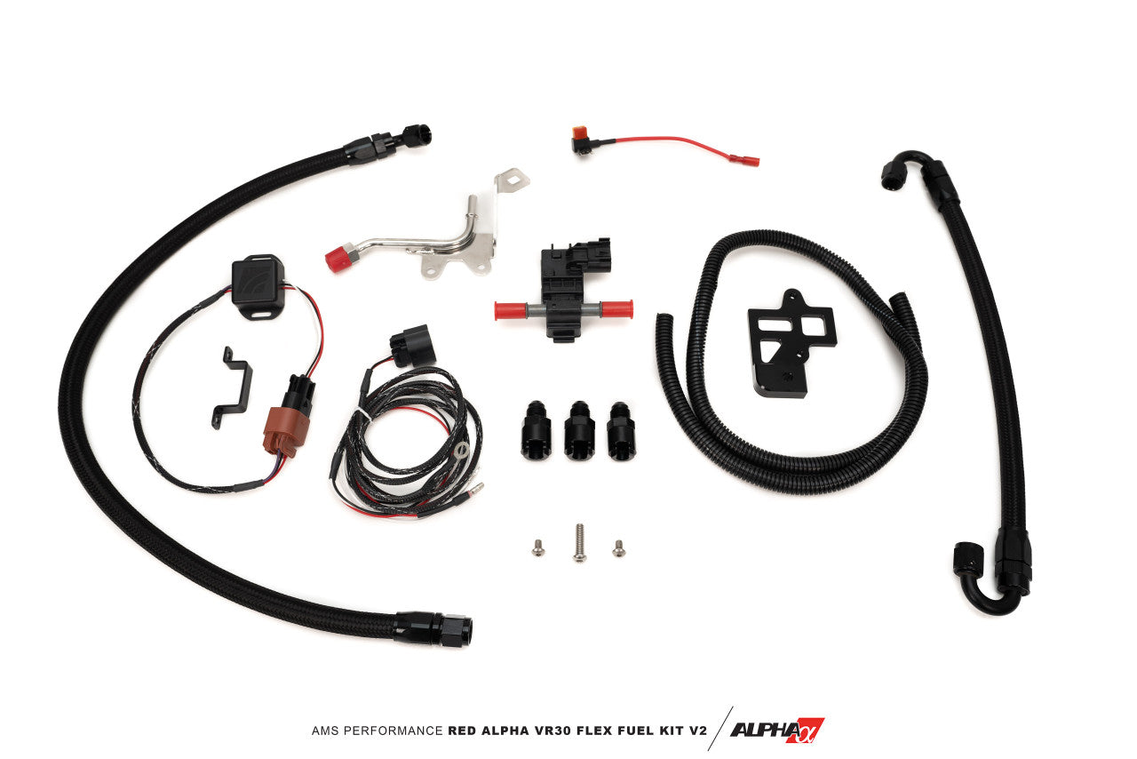AMS Performance Q50-Q60 Red Alpha Flex Fuel Kit v2