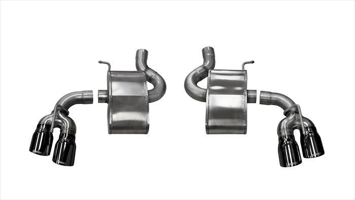 2.75 Inch Axle-Back Xtreme Dual Exhaust 4.0 Inch Black Tips 16-19 Camaro SS-17-18 Camaro ZL1 6.2L V8 Stainless Steel