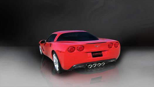 Corvette 2.5 Inch Axle-Back Dual Rear Exit with Twin 4.5 Inch Polished Pro-Series Tips Xtreme Sound 09-13 Corvette 6.2 Liter