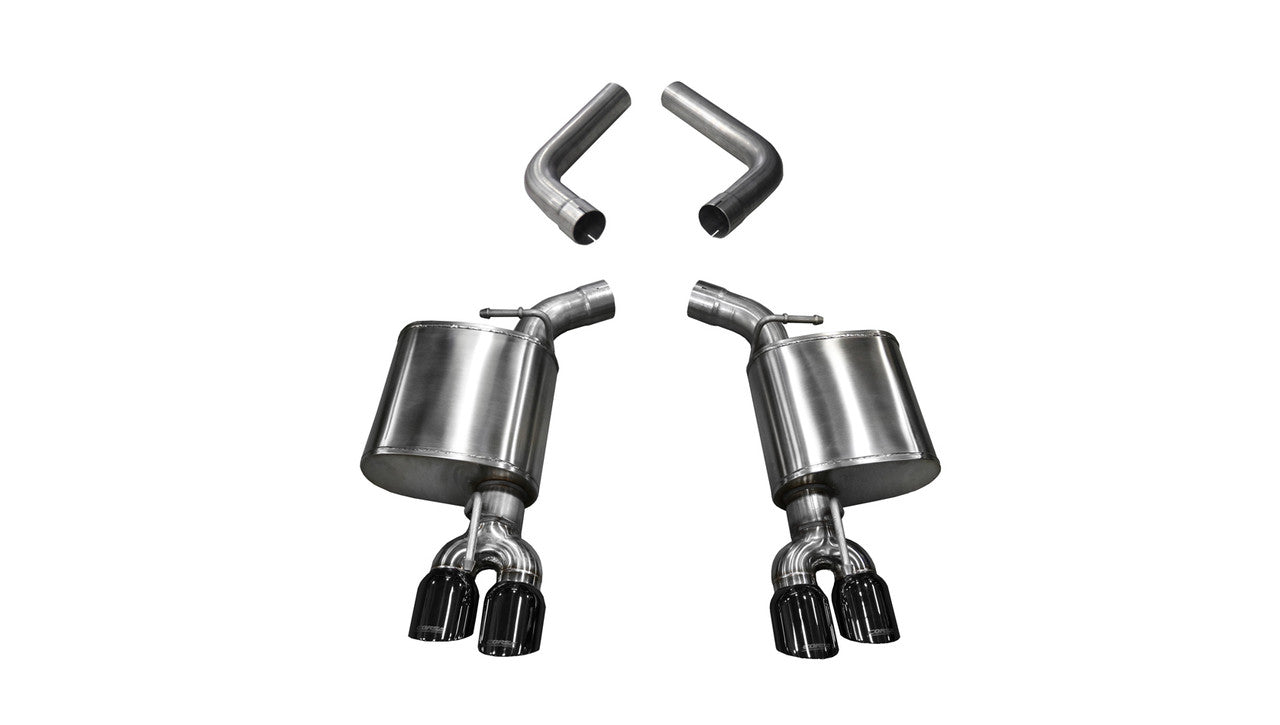 3.5 Inch Axle-Back Dual Side Exit 15-18 Challangerwith Black Pro-Series Tips