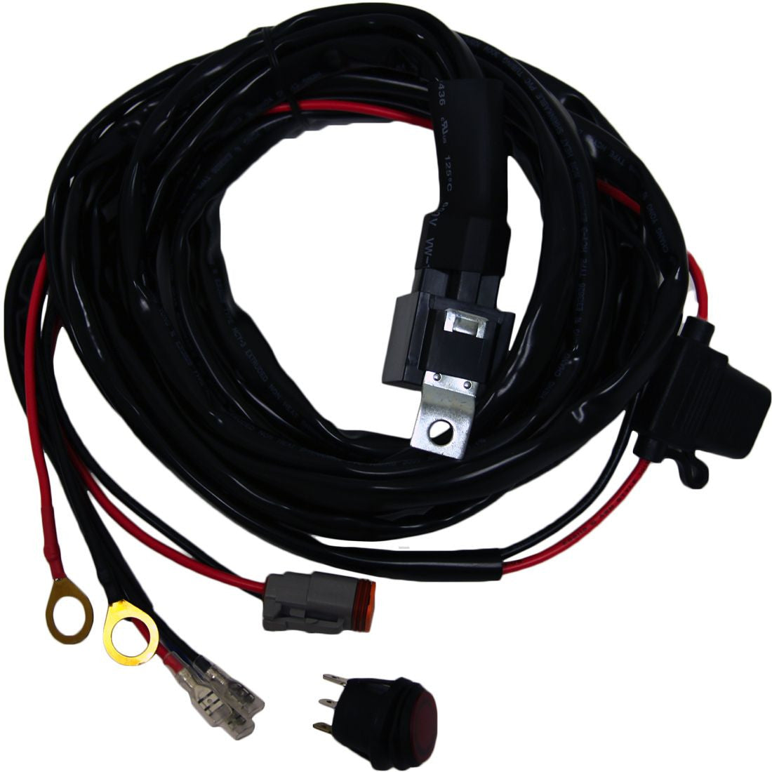 RIGID Industries Wire Harness, Fits 20-50 Inch SR-Series And 10-30 Inch E-Series