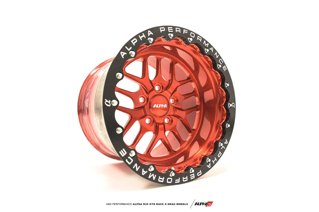 AMS Performance Alpha 15" Race X Rear Beadlock Drag Wheels by Billet Specialties