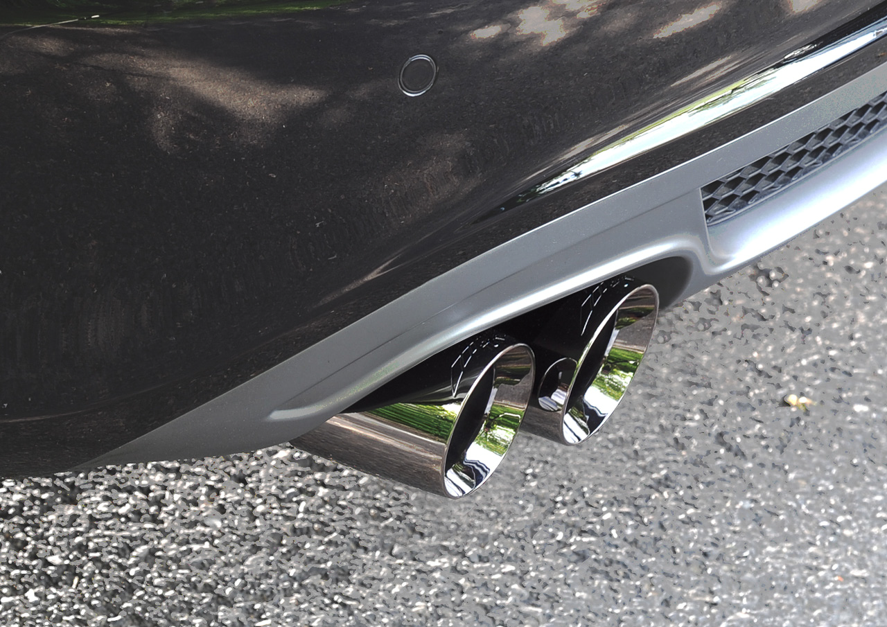 AWE Touring Edition Exhaust for B8 A4 2.0T - Single Side, Chrome Silver Tips