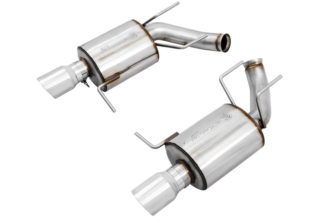 AWE Touring Edition Axle-back Exhaust for the S197 Ford Mustang GT - Chrome Silver Tips