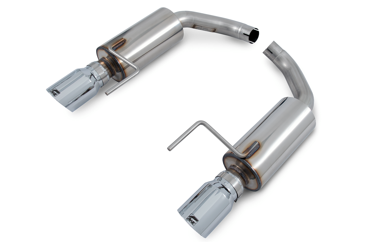 AWE Touring Edition Axle-back Exhaust for S550 Mustang EcoBoost - Chrome Silver Tips