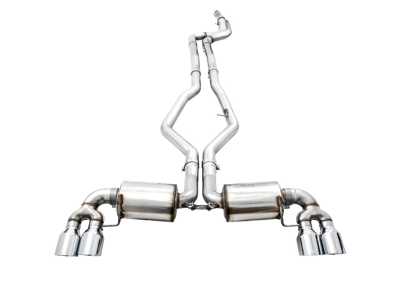 AWE Non-Resonated Touring Edition Exhaust for G2X M340i - M440i - Chrome Silver Tips
