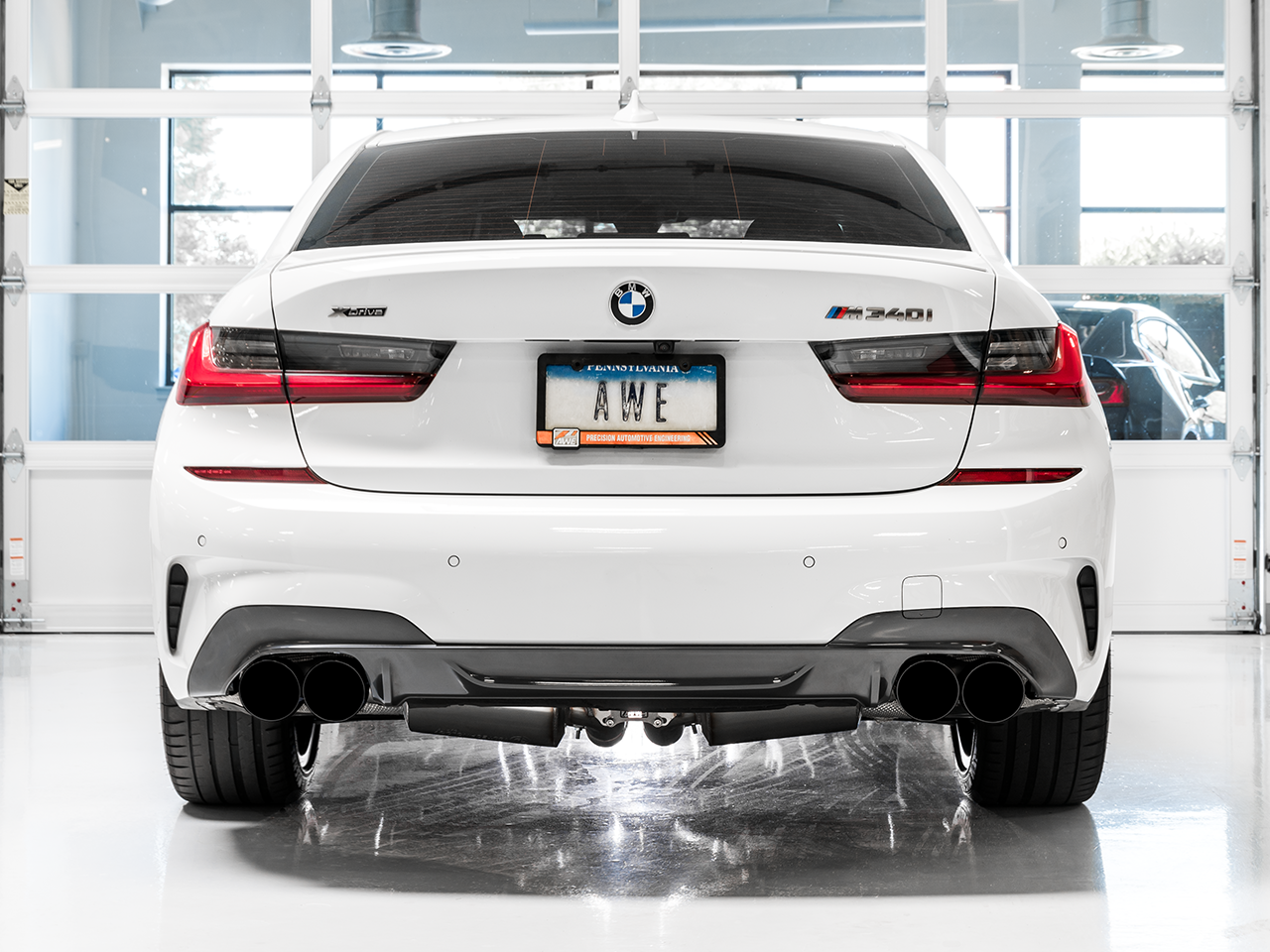 AWE Non-Resonated Touring Edition Exhaust for G2X M340i - M440i - Diamond Black Tips