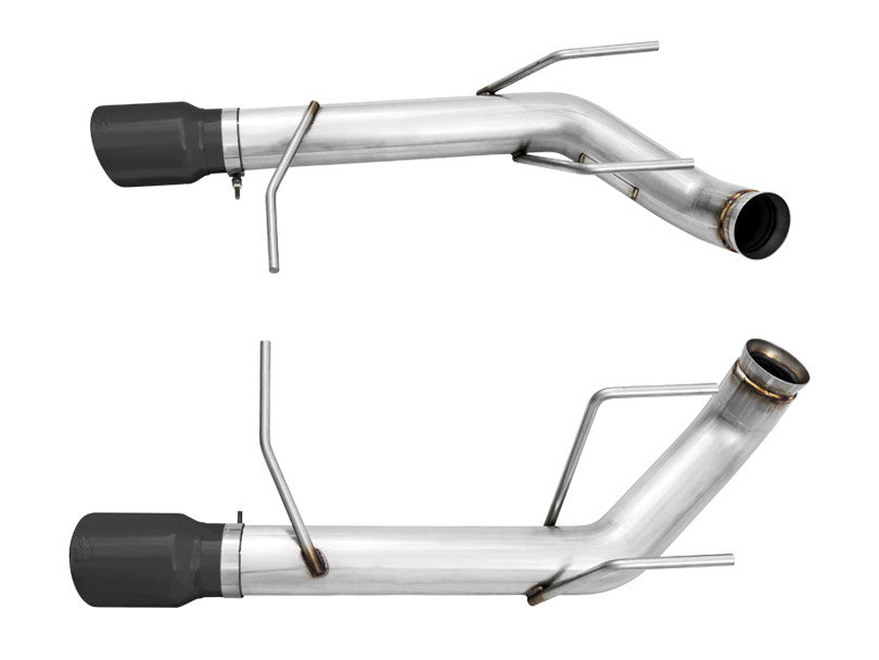 AWE Track Edition Axle-back Exhaust for the S197 Ford Mustang GT - Diamond Black Tips