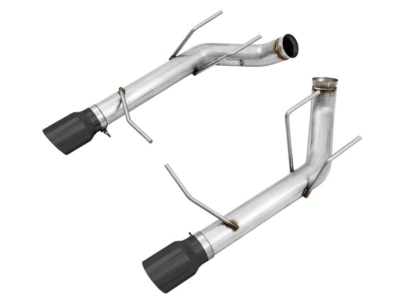 AWE Track Edition Axle-back Exhaust for the S197 Ford Mustang GT - Diamond Black Tips