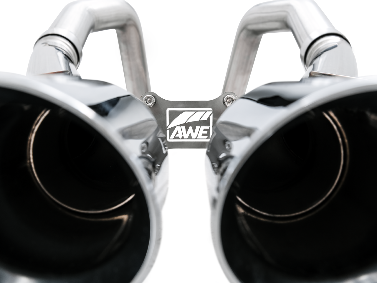 AWE Track Edition Axleback Exhaust for C7 Corvette Stingray - Z51 - Grand Sport - Z06 - ZR1 - Chrome Silver Tips (Includes AWE AFM Valve Simulators)