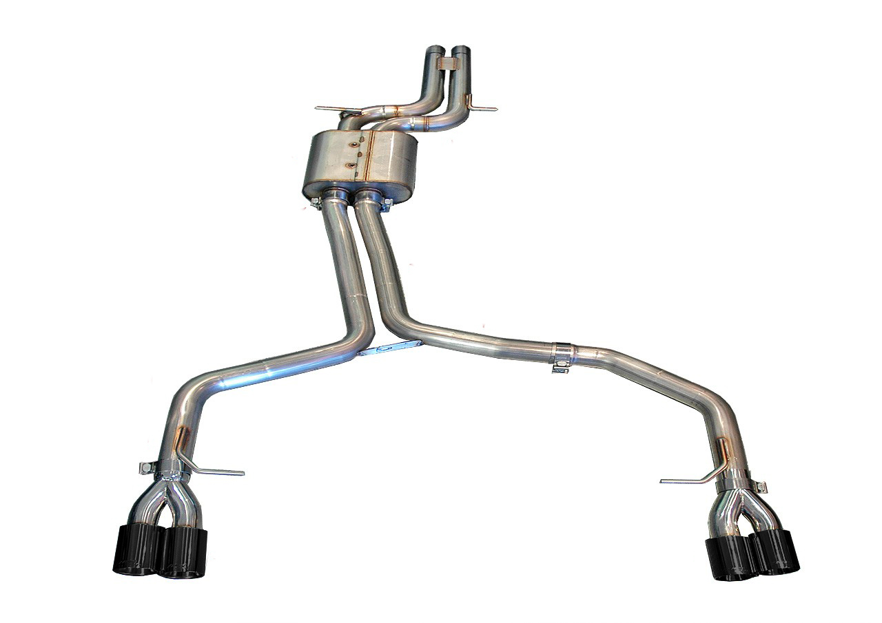 AWE Track Edition Exhaust System for B8 S5 4.2L - Chrome Silver Tips