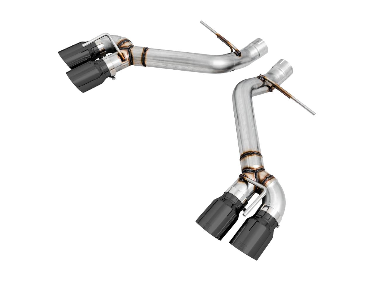 AWE Track Edition Axle-back Exhaust for Gen6 Camaro SS - ZL1 - Diamond Black Tips (Quad Outlet)