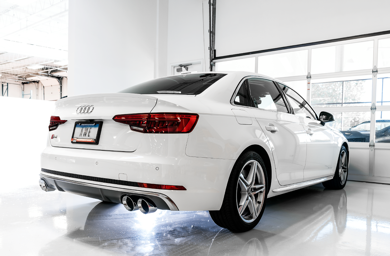 AWE SwitchPath Exhaust for Audi B9 S5 Sportback - Non-Resonated - Diamond Black 102mm Tips