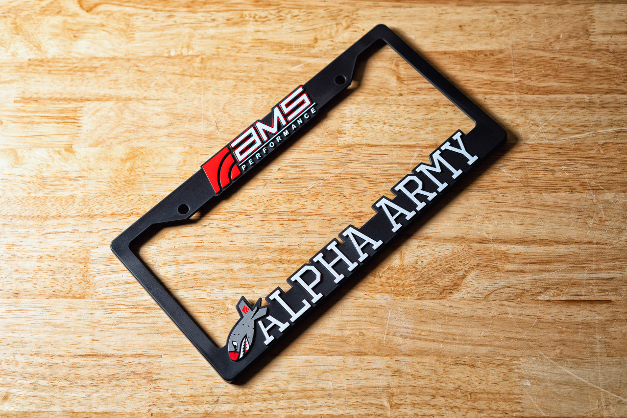 AMS Performance "Alpha Army" License Plate Frame