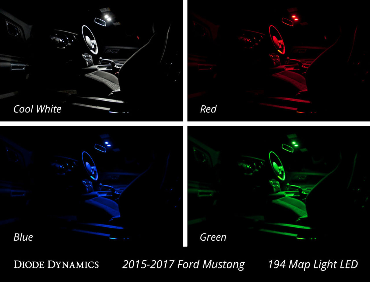 Diode Dynamics Mustang Interior Light Kit 15-17 Mustang Stage 1 Red
