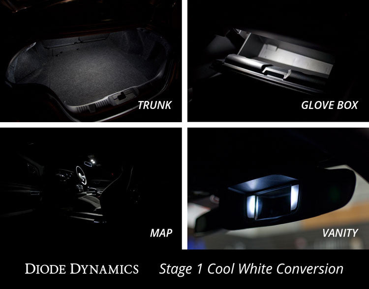 Diode Dynamics Mustang Interior Light Kit 15-17 Mustang Stage 2 Cool White