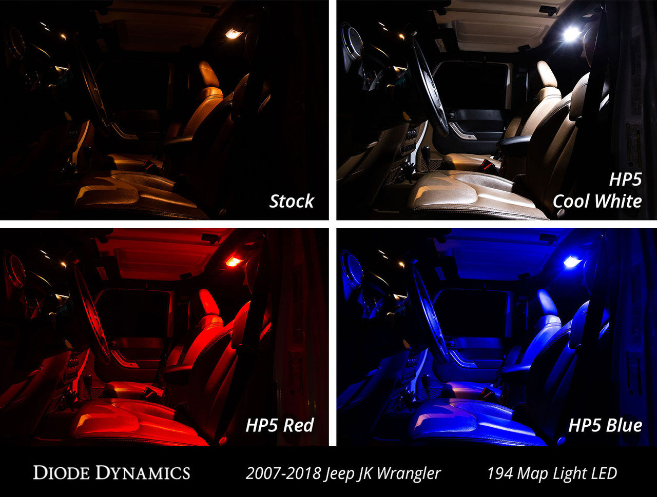 Diode Dynamics Wrangler JK 4dr Interior Kit Stage 1 Blue