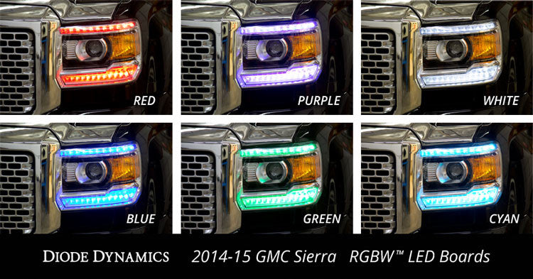 Diode Dynamics 2014-2016 GMC Sierra RGBW DRL LED Boards