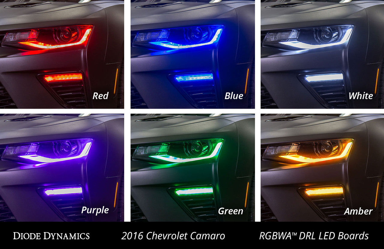 Diode Dynamics Camaro 2016-2018 RGBWA Upper DRL Boards