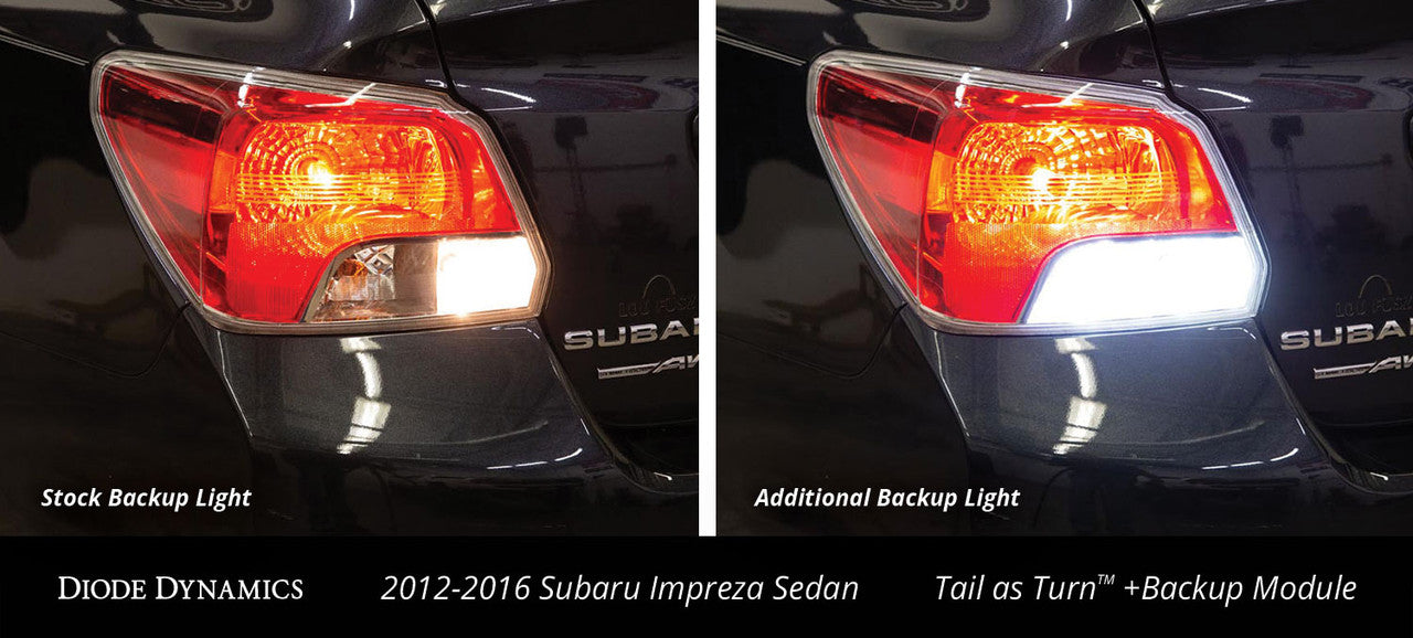 Diode Dynamics 2012-2016 Subaru Impreza Sedan Tail as Turn Kit w- Backup Stage 1
