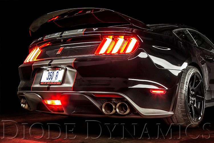 Diode Dynamics LED Sidemarkers for 2015-2023 Ford Mustang, Smoked (Set)