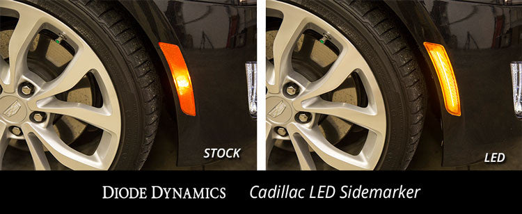 Diode Dynamics Cadillac ATS LED Sidemarkers Pair 14-19 Cadillac CTS Non V Smoked Pair