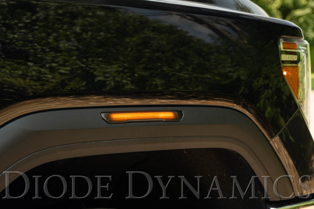 Diode Dynamics LED Sidemarkers for 20-21 Sierra 2500-3500 HD Amber Set