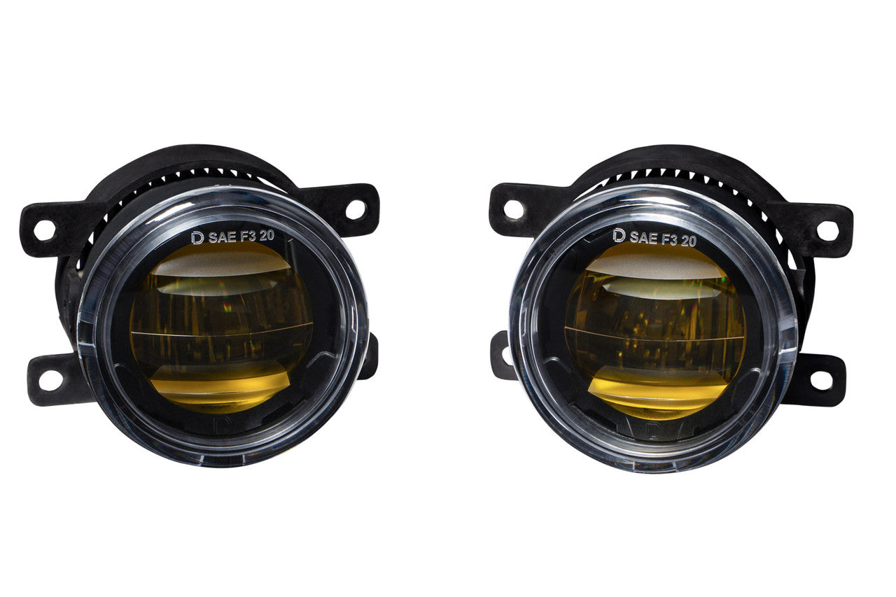 Diode Dynamics Elite Series Fog Lamps for 2009-2014 Ford Focus Pair Yellow 3000K