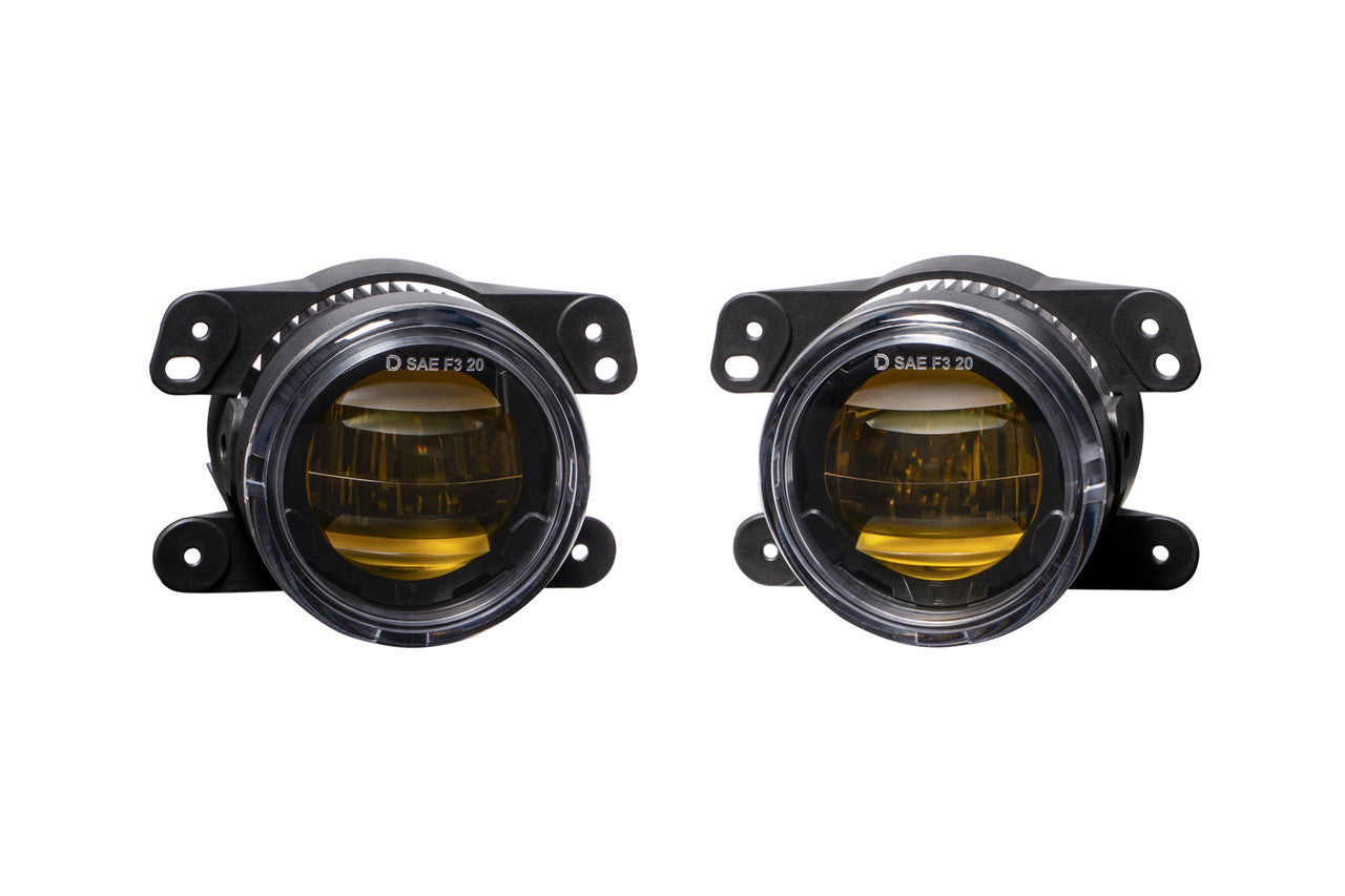 Diode Dynamics Elite Series Fog Lamps for 2011-2014 Dodge Charger Pair Yellow 3000K