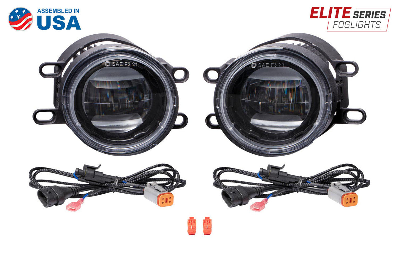 Diode Dynamics Elite Series Fog Lamps for 2016 Lexus IS200T Pair Cool White 6000K