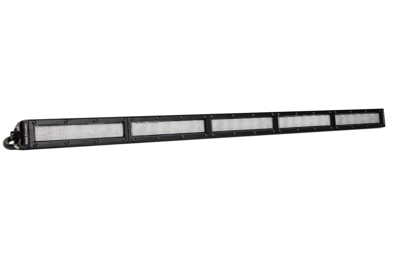 Diode Dynamics 30 Inch LED Light Bar Single Row Straight Clear Flood Each Stage Series