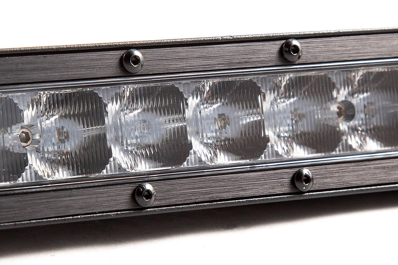 Diode Dynamics 30 Inch LED Light Bar Single Row Straight Clear Flood Each Stage Series