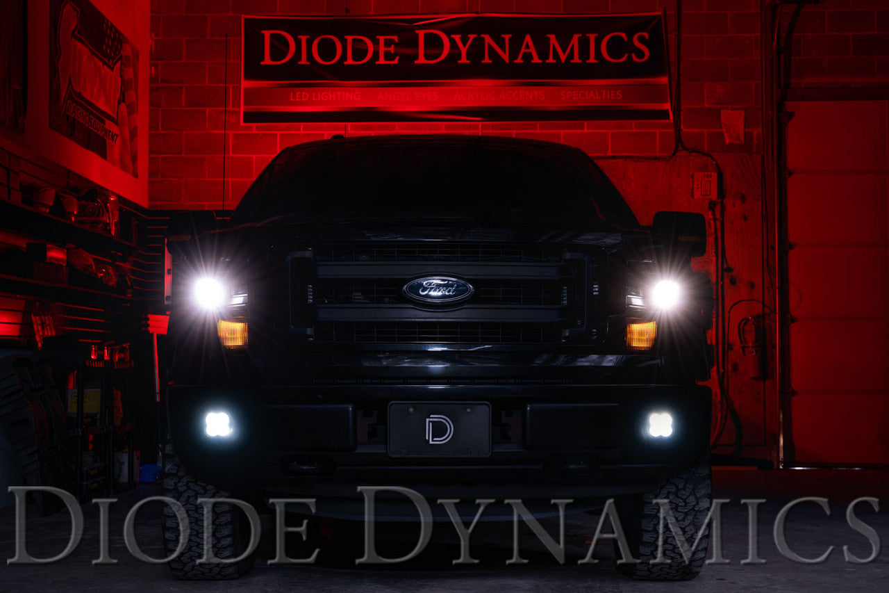 Diode Dynamics SS3 LED Fog Light Kit for 2011-2014 Ford F150 White SAE-DOT Driving Sport