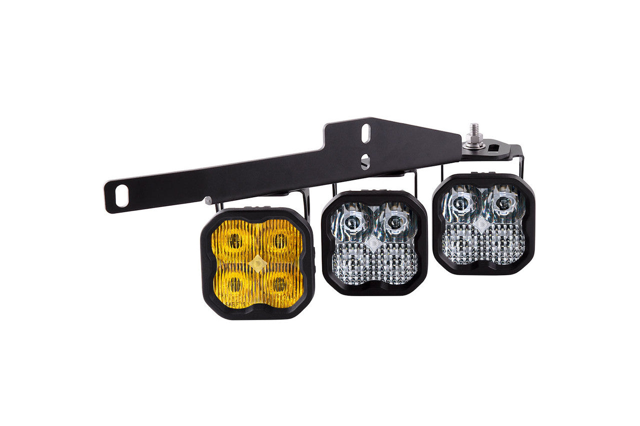 Diode Dynamics SS3 LED Fog Light Kit for 2017-2020 Ford Raptor Yellow Pro