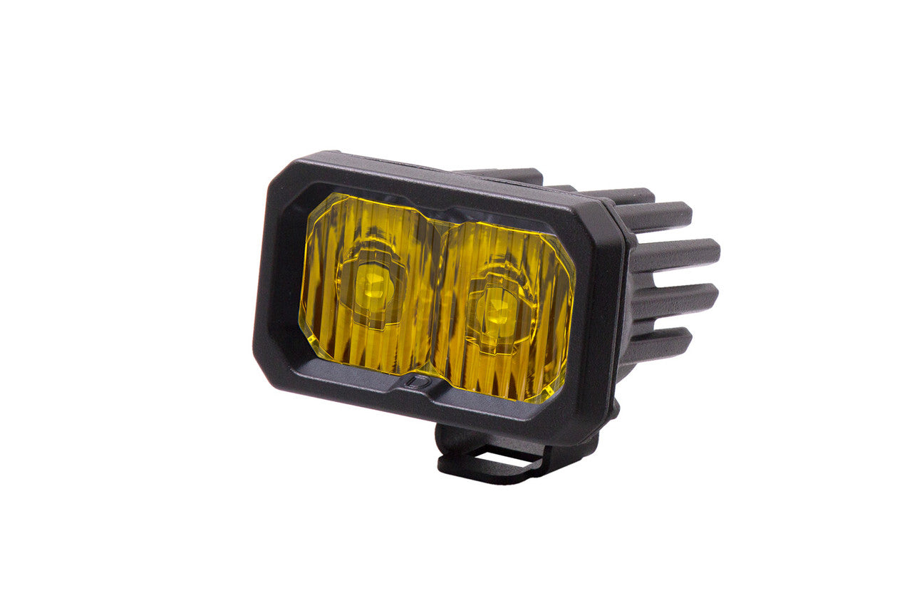 Diode Dynamics Stage Series 2 Inch LED Pod, Sport Yellow Driving Standard ABL Each