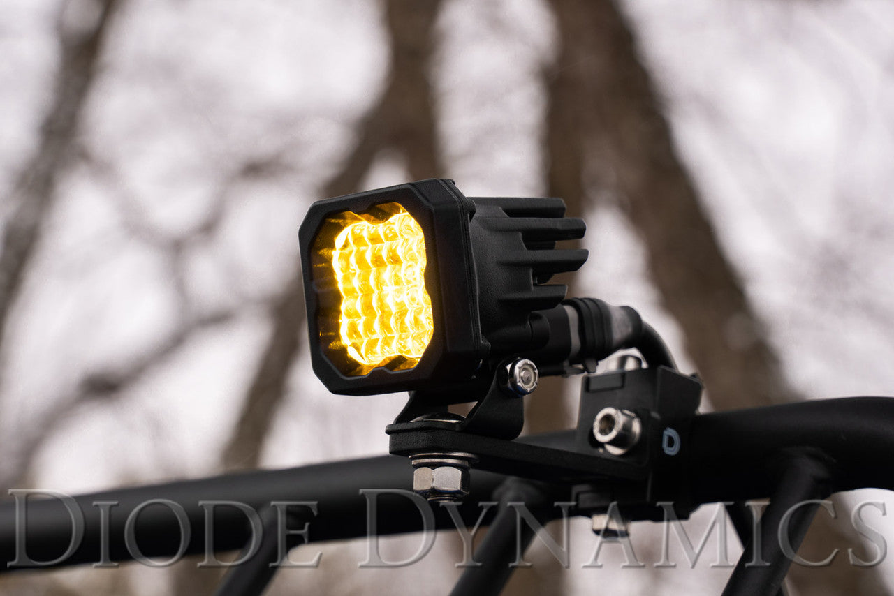 Diode Dynamics Stage Series C1 LED Pod Sport Yellow Flood Standard ABL Each