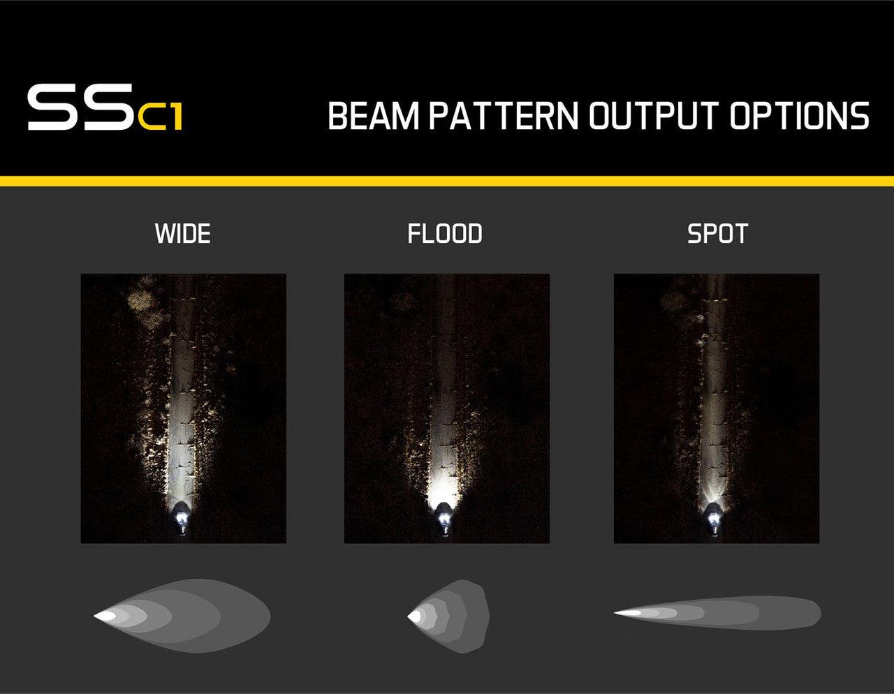 Diode Dynamics Stage Series C1 LED Pod Sport White Spot Standard ABL Pair - Apollo Optics