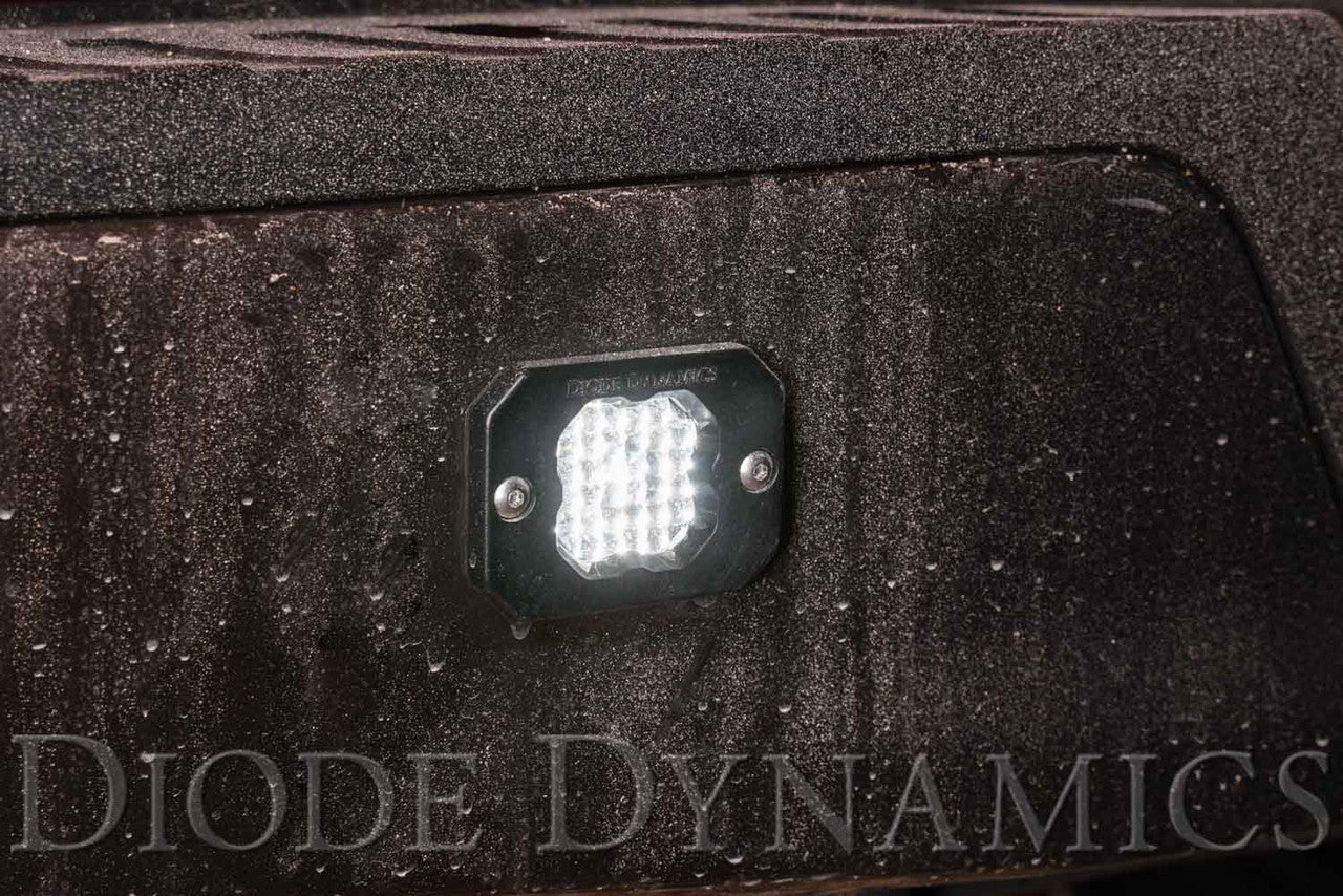Diode Dynamics Stage Series C1 LED Pod Sport White Flood Flush WBL Each