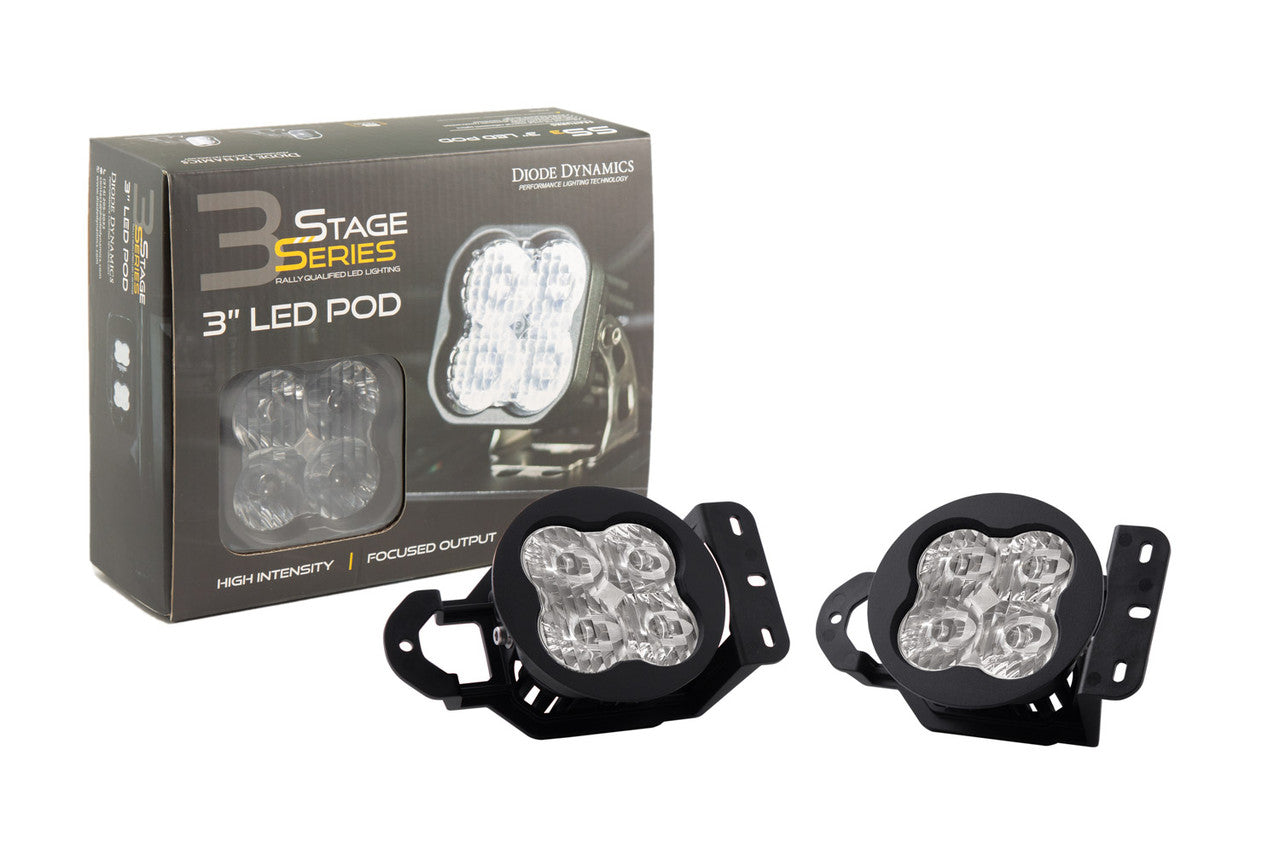 Diode Dynamics SS3 Type MS LED Fog Light Kit Pro White SAE Fog