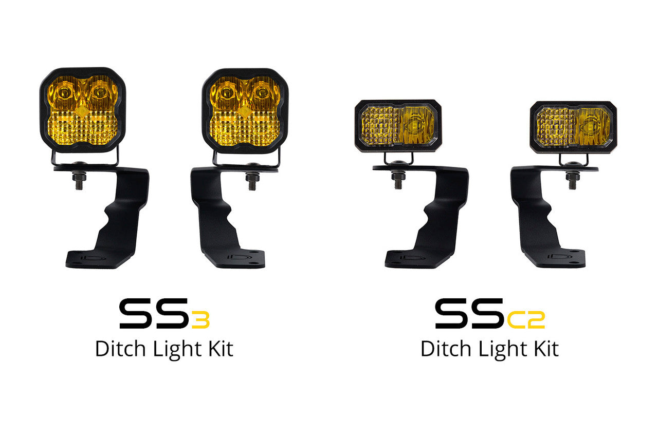Diode Dynamics SS3 LED Ditch Light Kit for 2015-2021 Subaru WRX-STi, Sport White Combo
