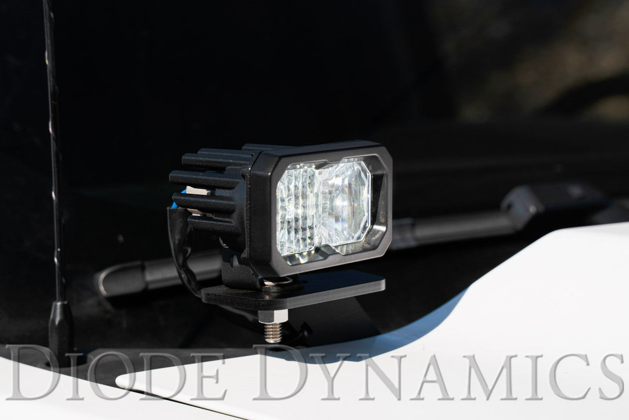 Diode Dynamics SS3 LED Ditch Light Kit for 2014-2019 Chevrolet Silverado 1500, Pro Yellow Combo