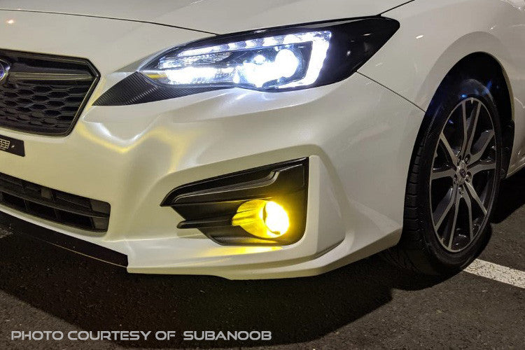 Diode Dynamics SS3 LED Fog Light Kit for 2015-2021 Subaru Impreza (w- Eyesight Package), Yellow SAE-DOT Fog Max