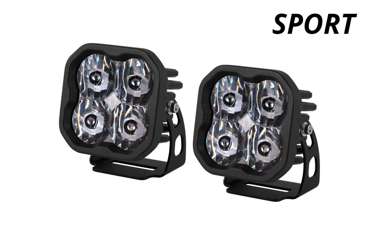 Diode Dynamics SS3 Sport WBL White Spot Standard Pair